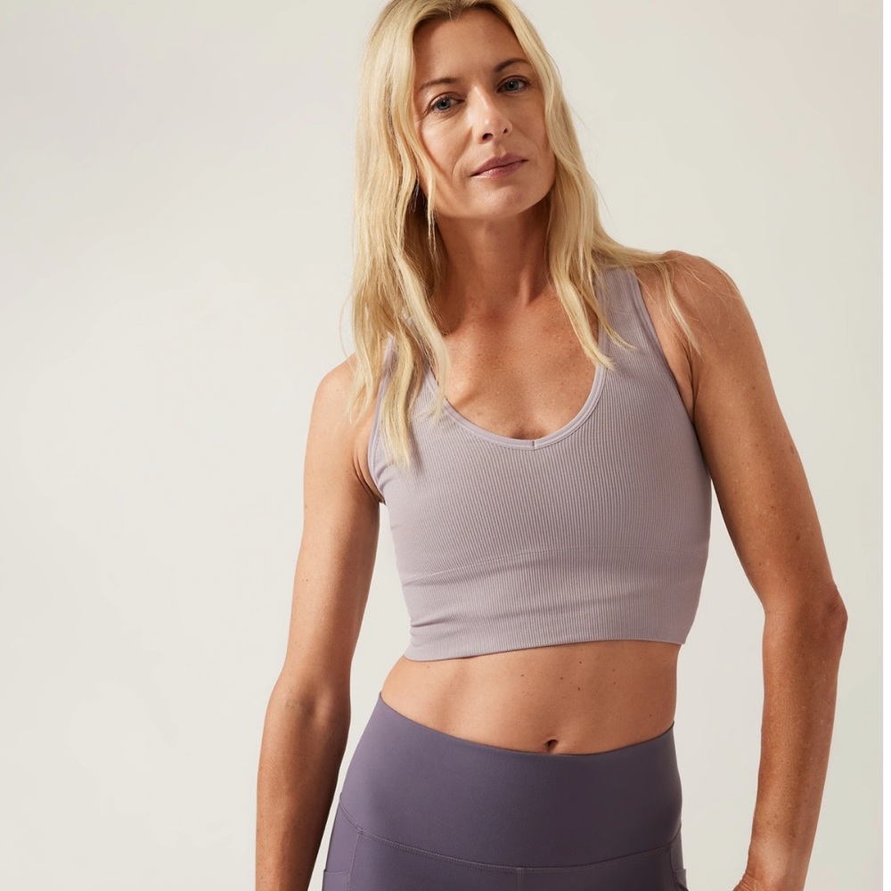 Athleta Aurora Seamless Crop Rib Tank